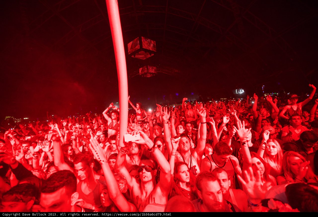 Red-Hot Concert Crowd