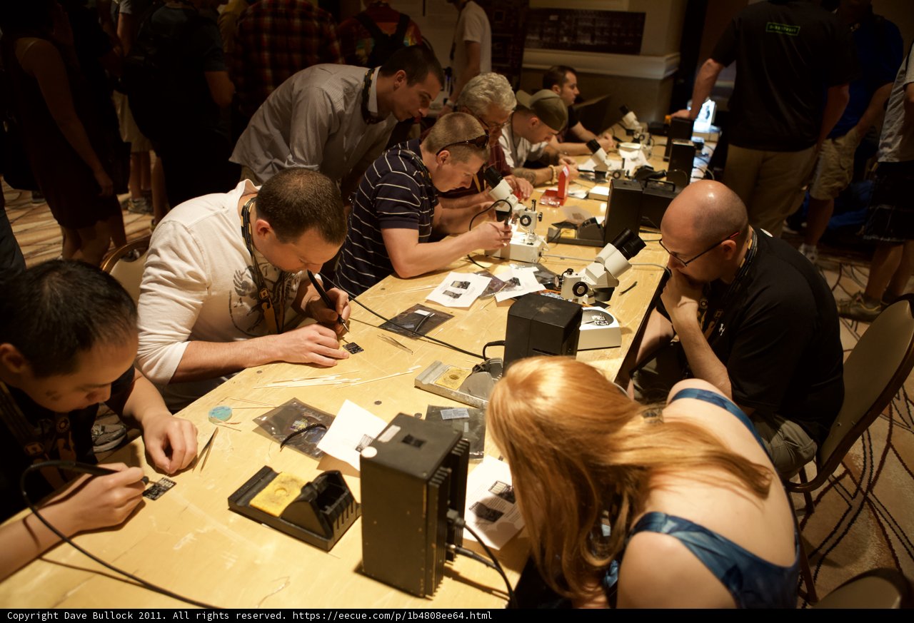 Electronics Enthusiasts at DEFCON Convention
