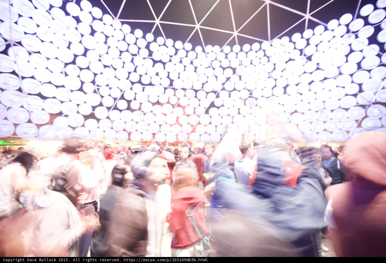 Lights and a Sea of People at Coachella
