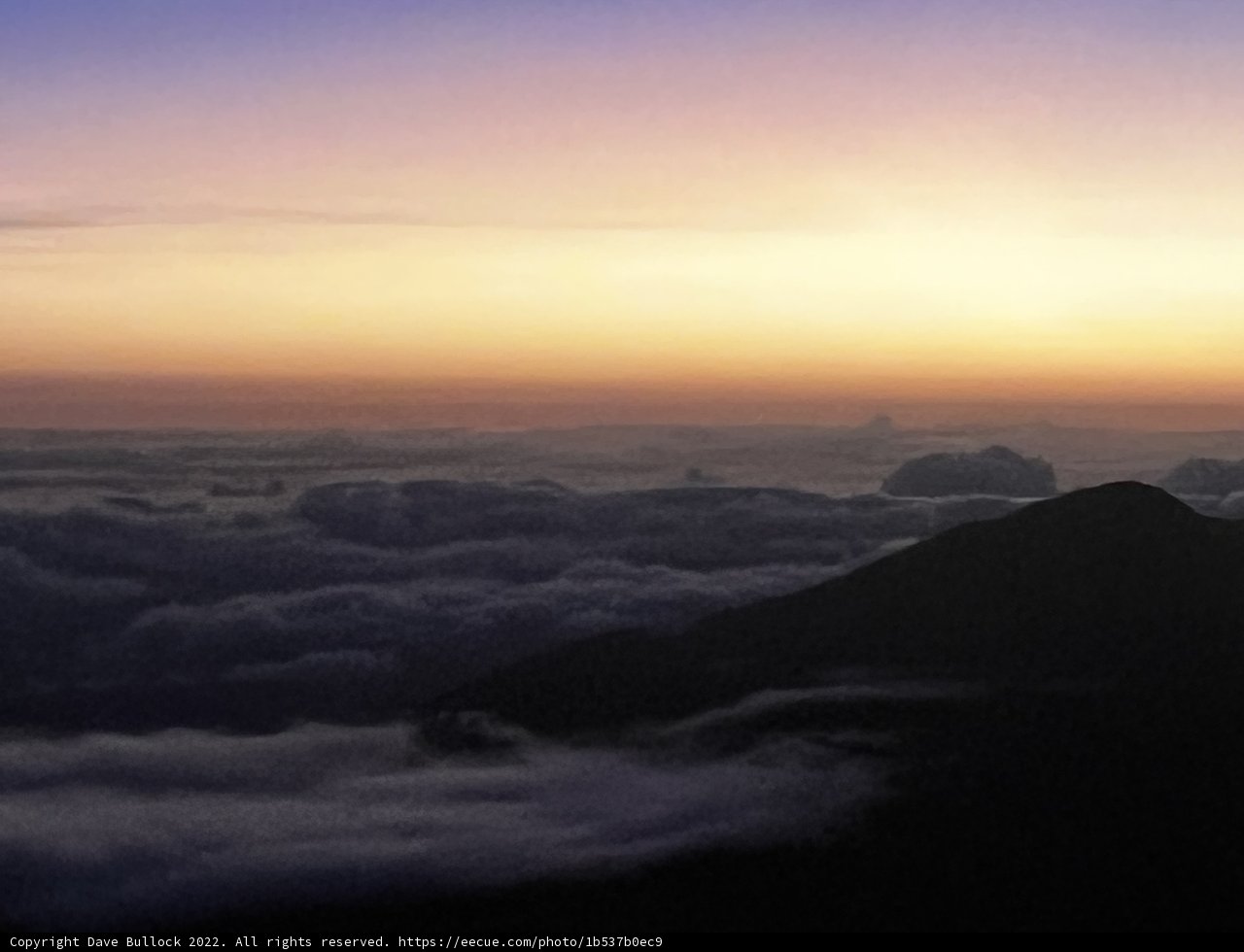 A Glorious Sunrise from the Summit of Mount Huata