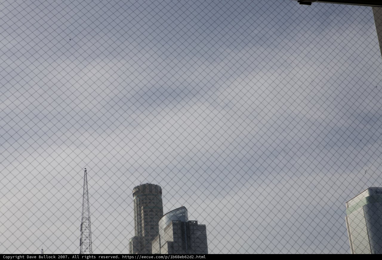 Cityscape through the Fence