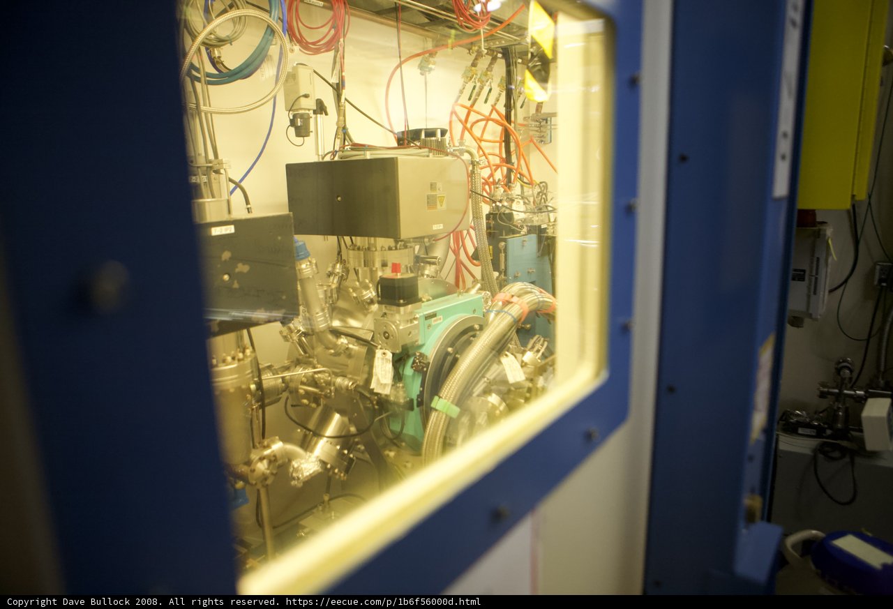 Wires and Machines in a High-Tech Room