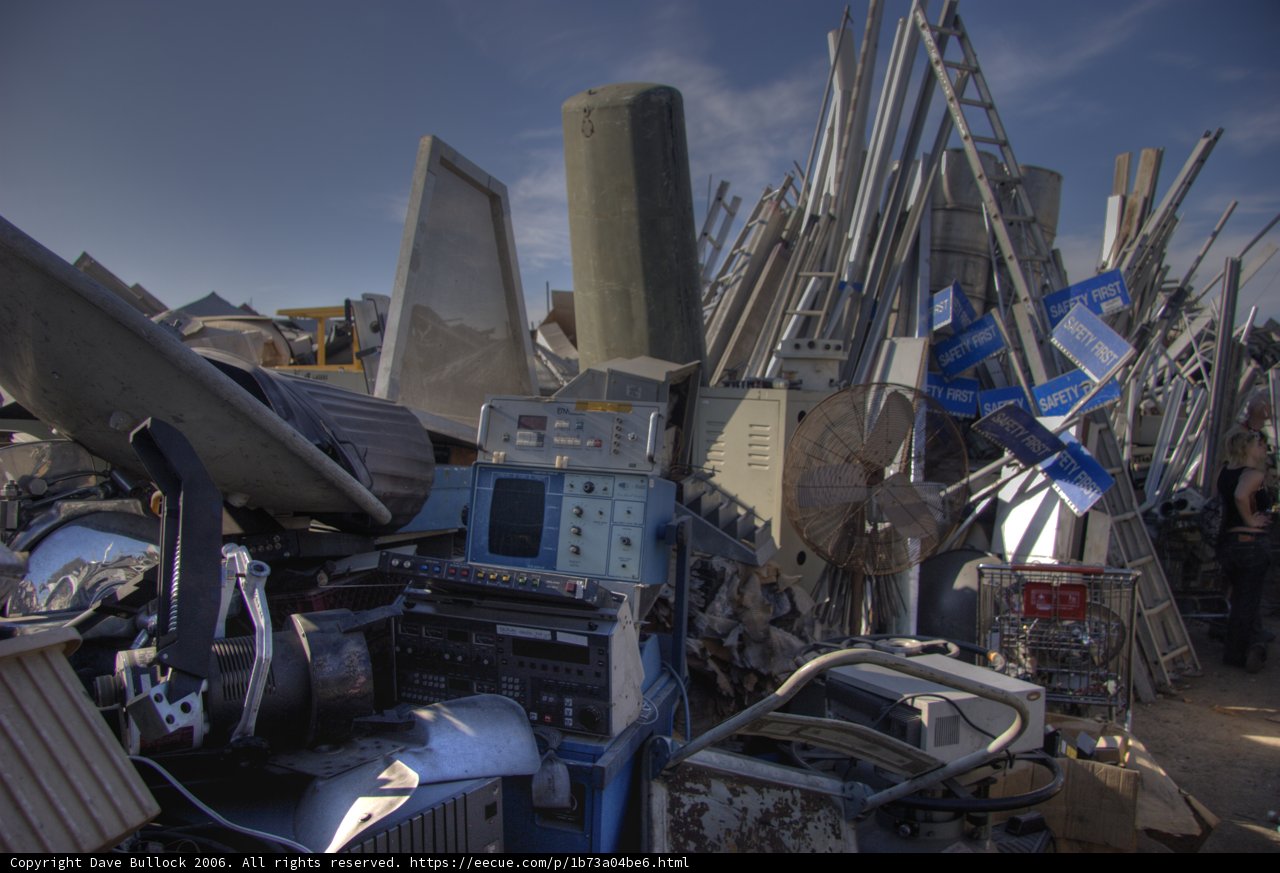 Junk Heap Under the Cloudy Sky