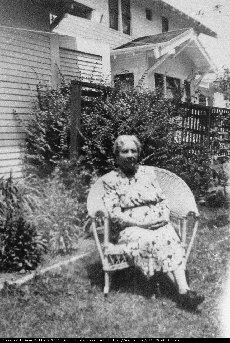 Backyard Portrait of an Elderly Woman