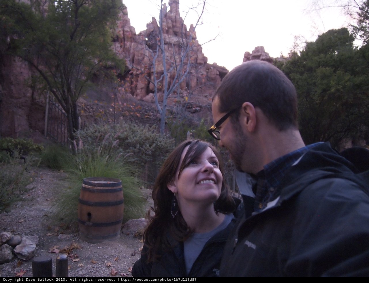 Romantic Moment at Big Thunder Mountain Disneyland