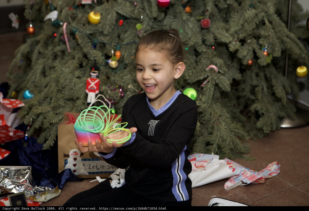 Colorful Toy Surrounded by Festive Decorations