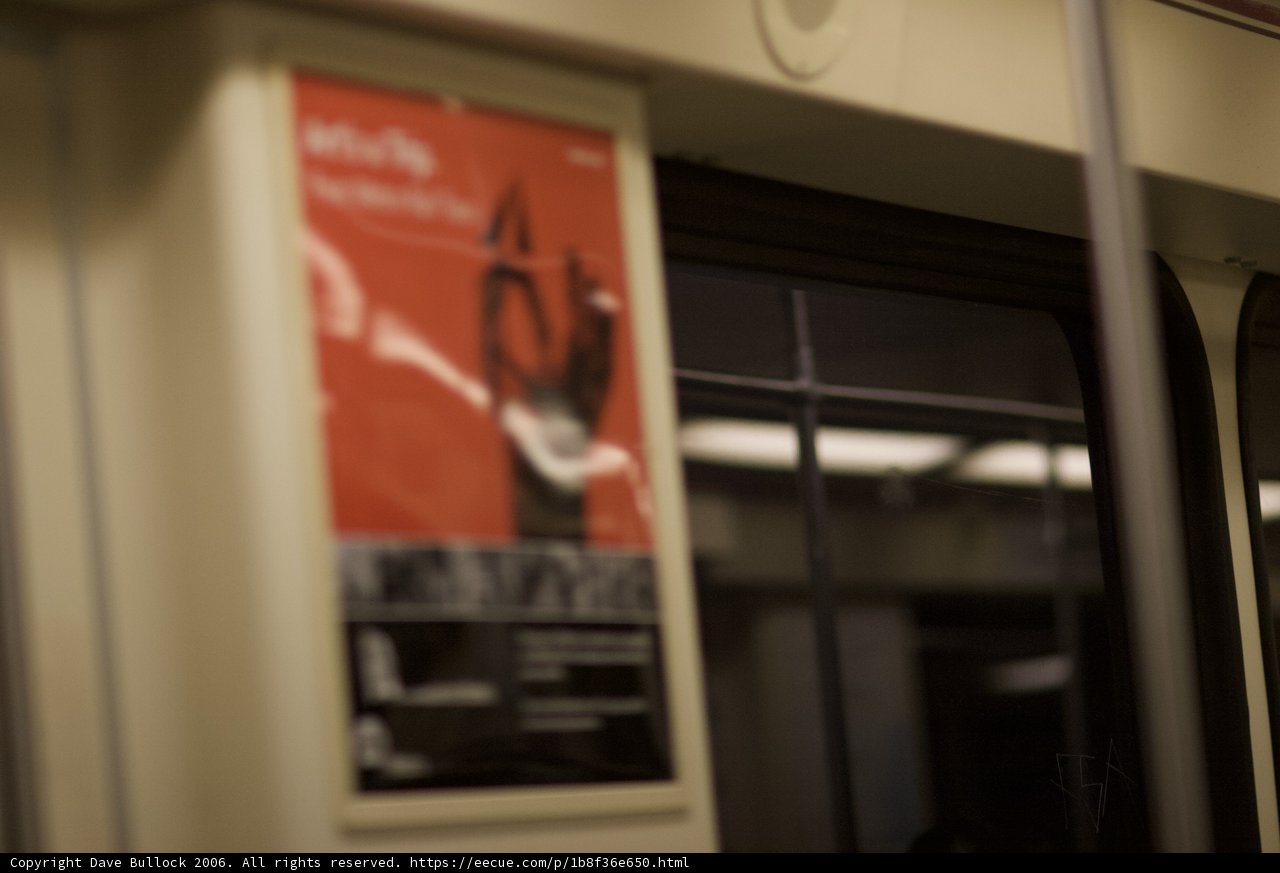 Railway Advertisement on Sliding Train Door