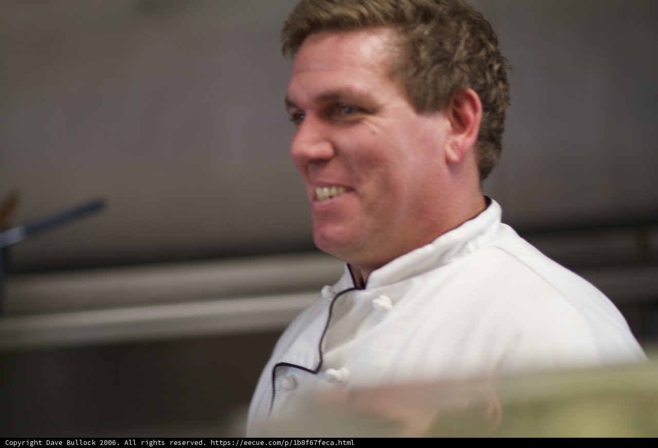The Smiling Man in White