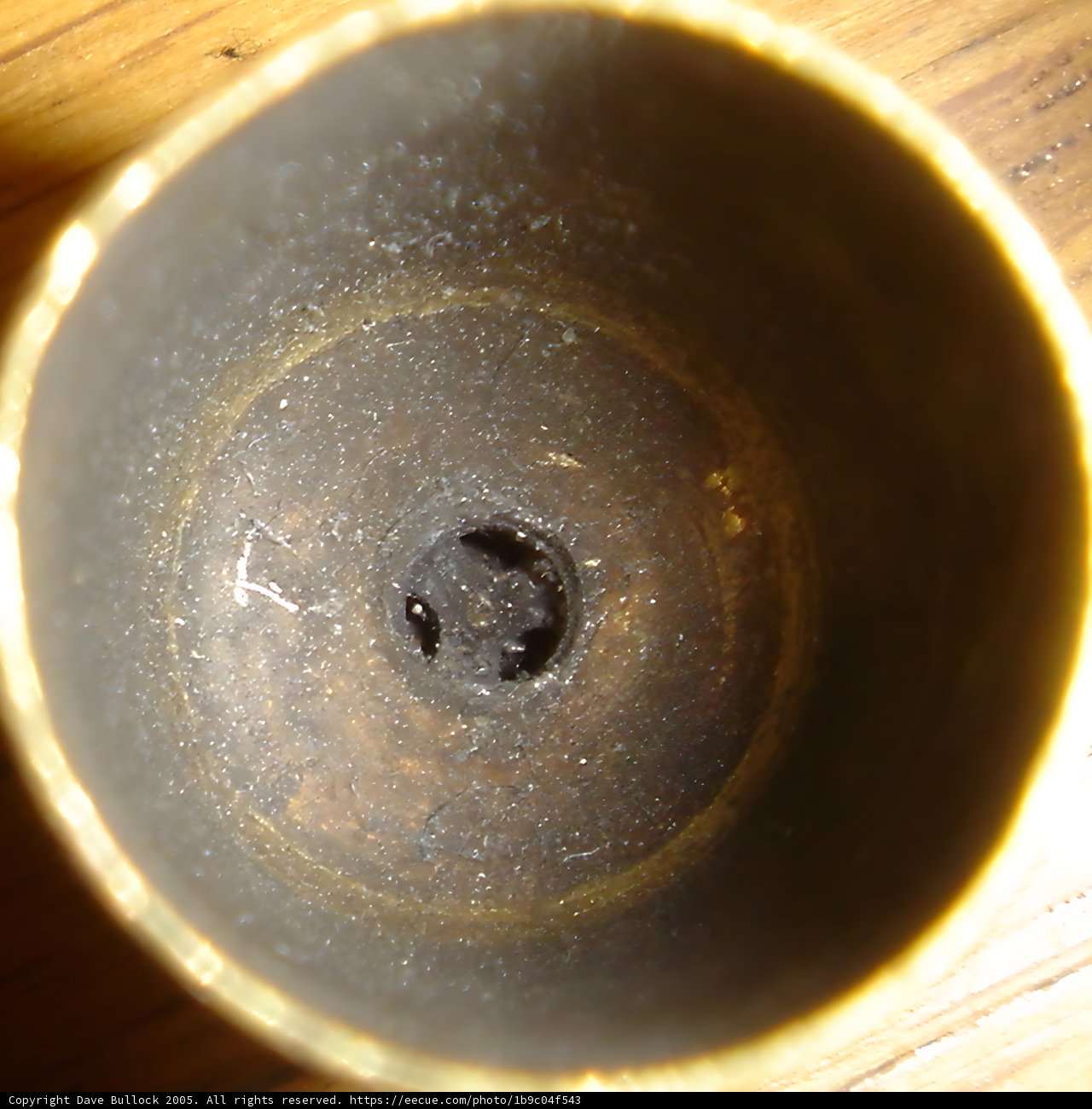 Metal Bowl with a Hole