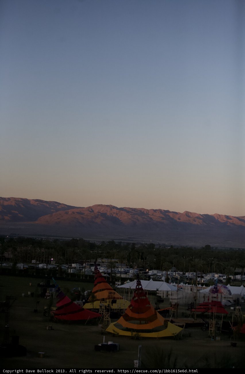 Sunset Camping in the Mountains