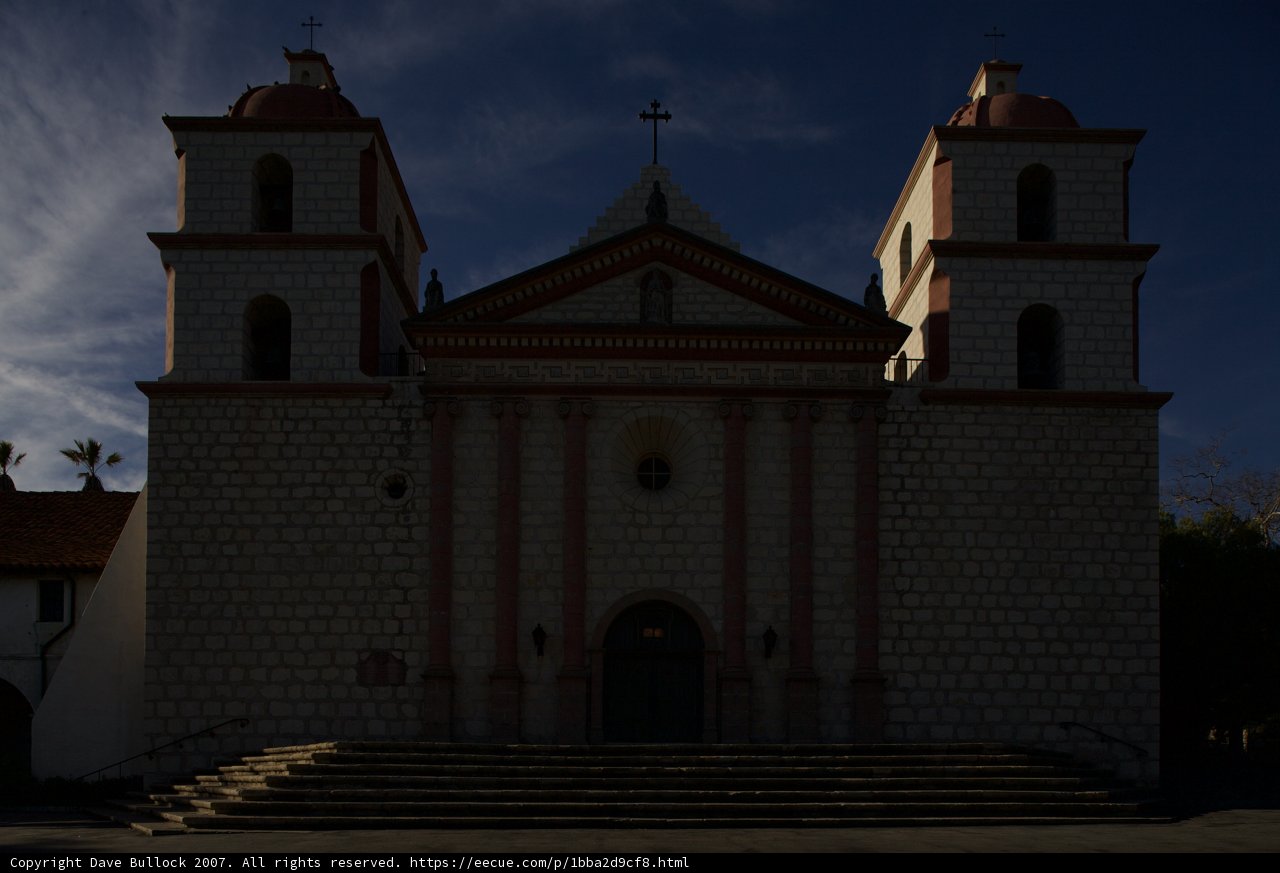 Santa Barbara Mission's Majestic Clock Tower