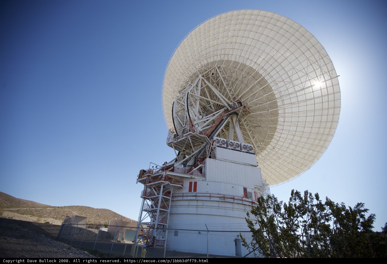Majestic Radio Telescope in the Desert