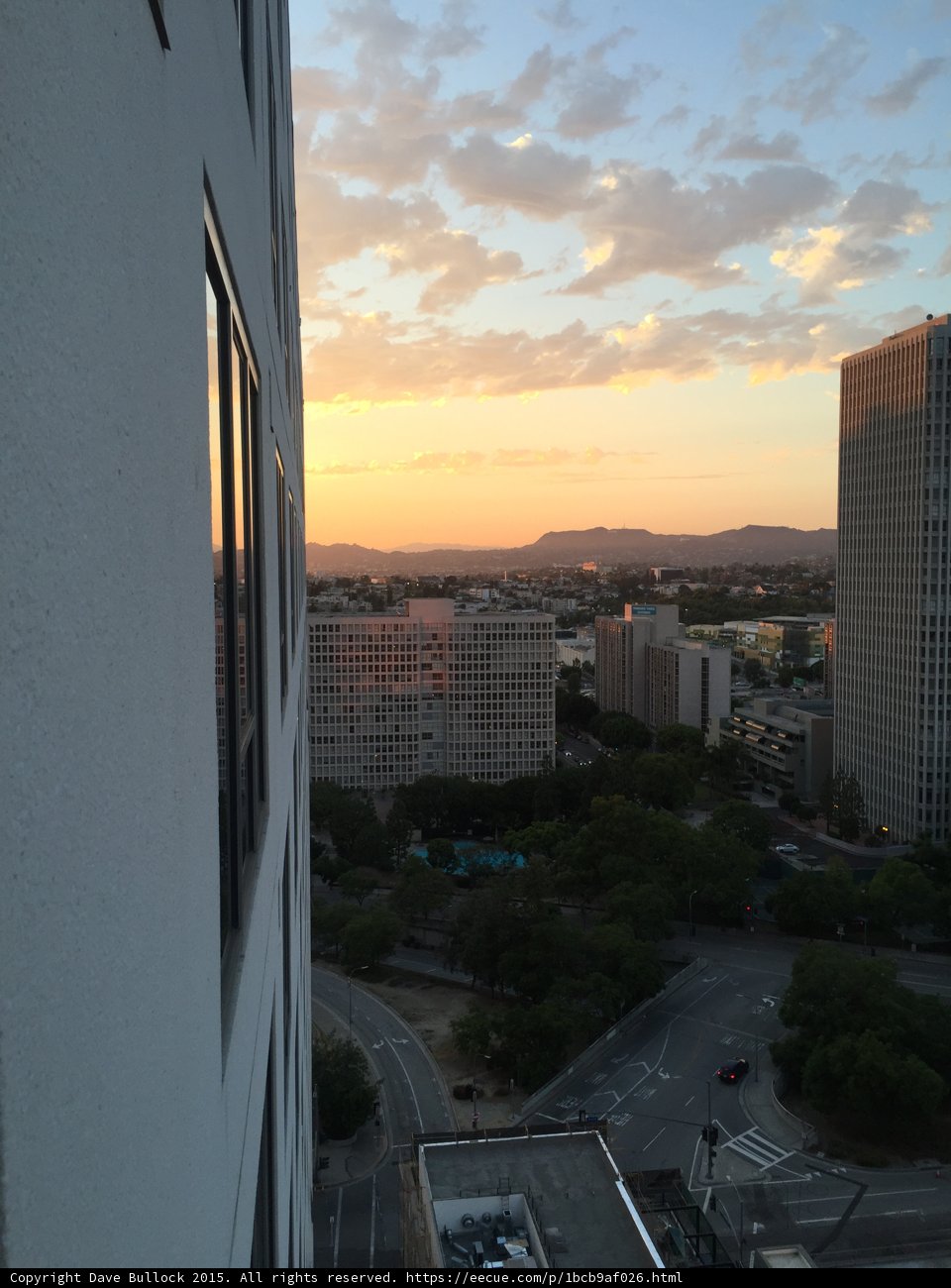 Sunset Cityscape from The Broad Building