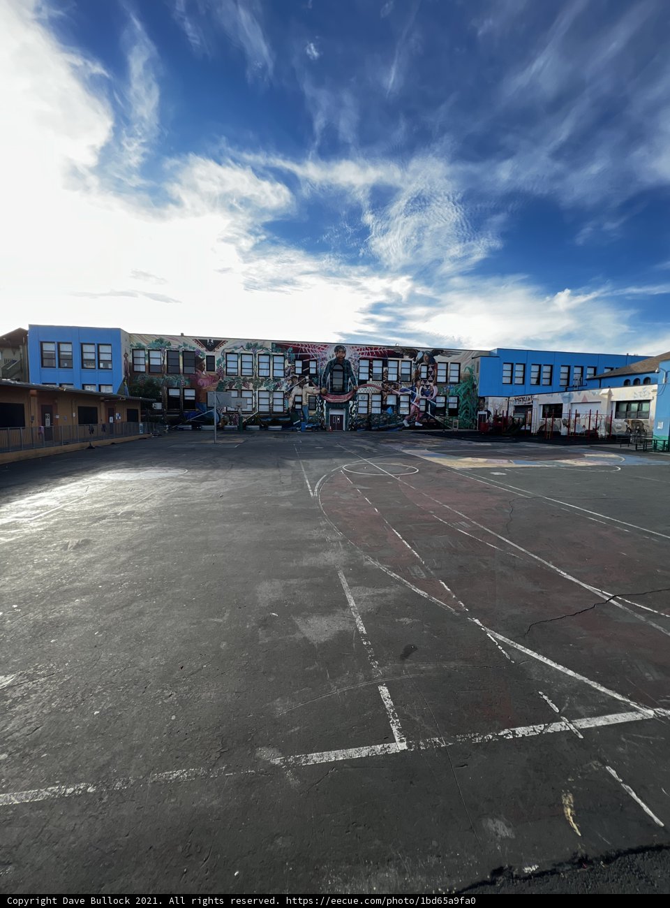 Iconic Cityscape Parking Lot View