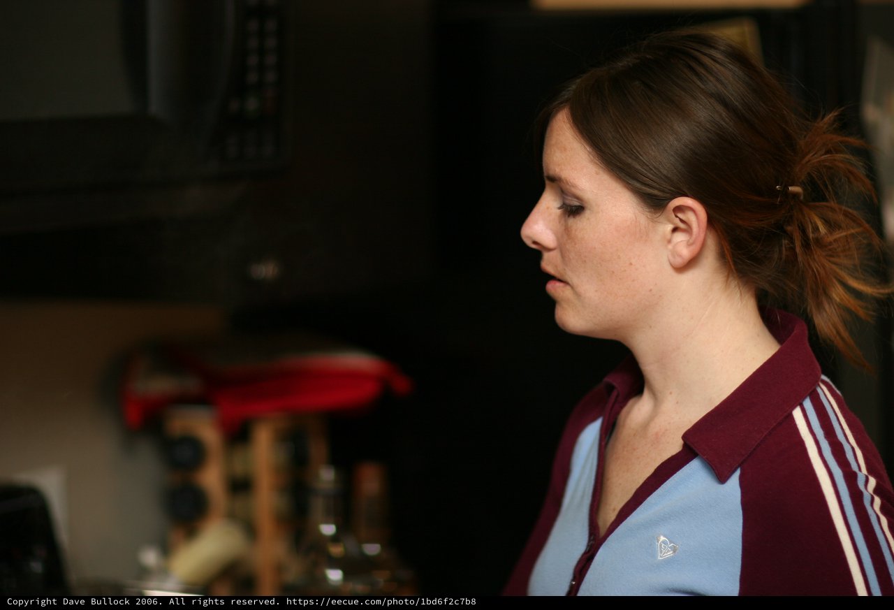 Woman in Profile at Indoor Venue 2006