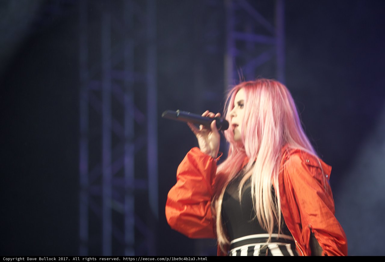 Pink-Haired Singer Takes Center Stage