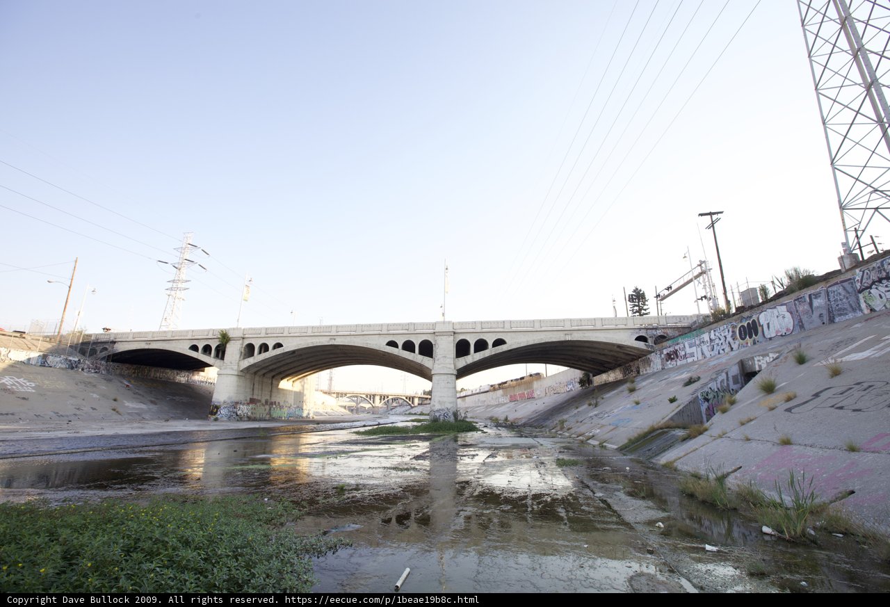 Graffiti on LA River Bridge