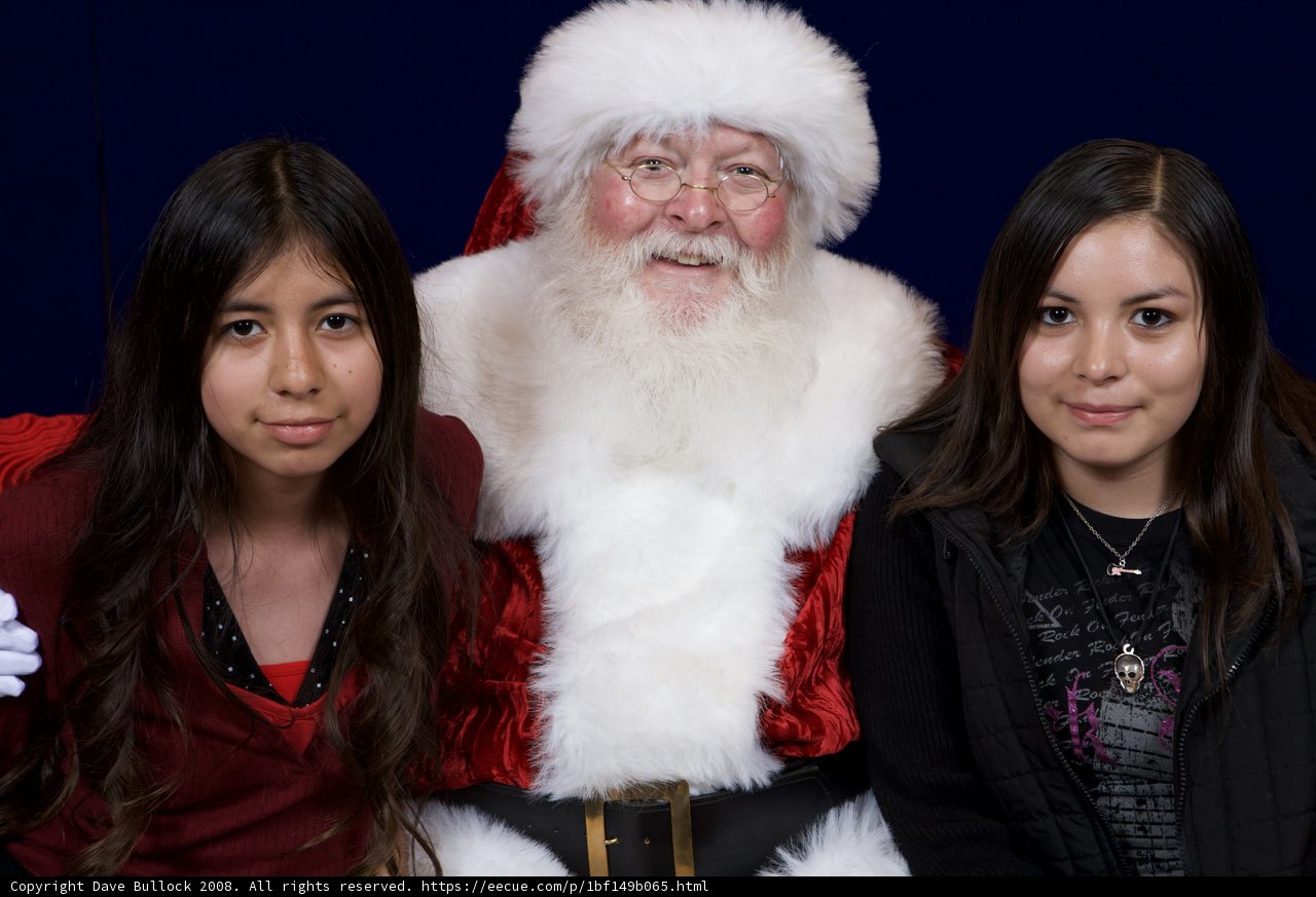 Three's Company with Santa