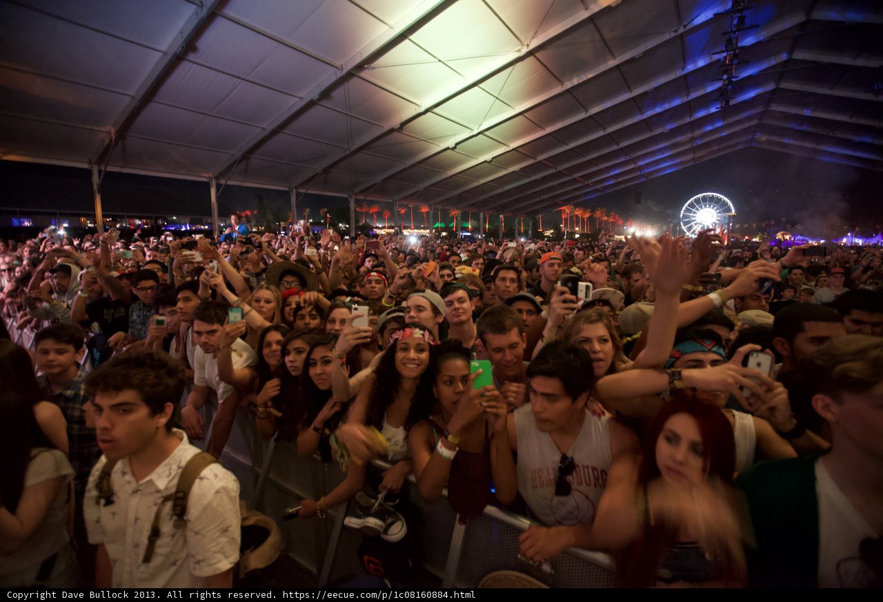 Urban Crowd at Coachella Music Festival