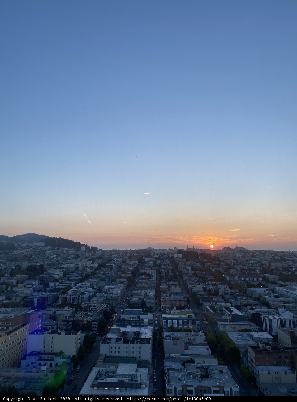 Sunset over the City by the Bay