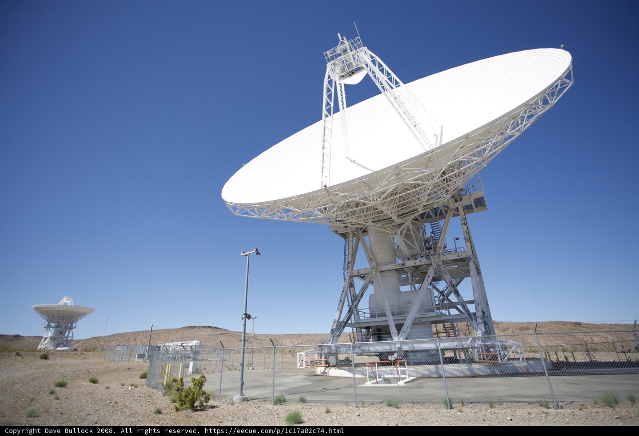 Radio Telescope Antennas Rise Above the Desert