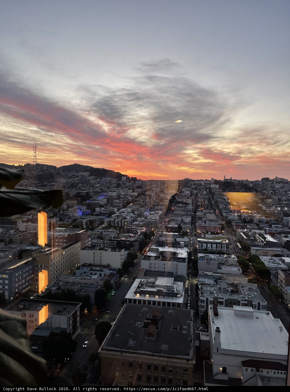 Sunset Over the Cityscape