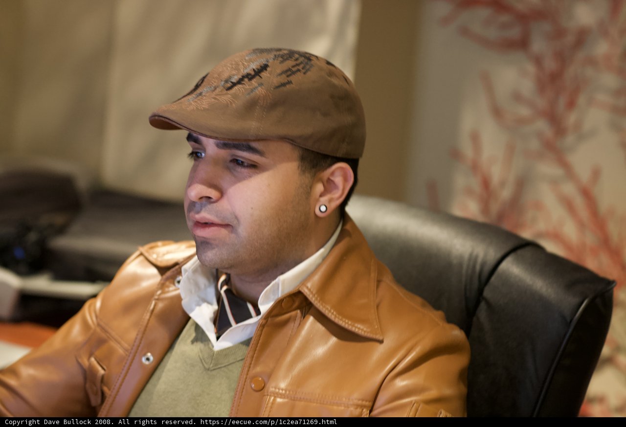 Brown Leather Jacketed Man
