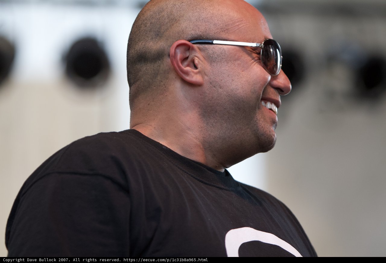 Cool Bald Man in Shades