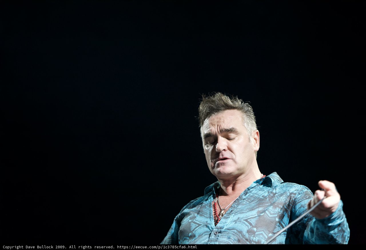 Morrissey Takes the Stage with his Trusty Microphone