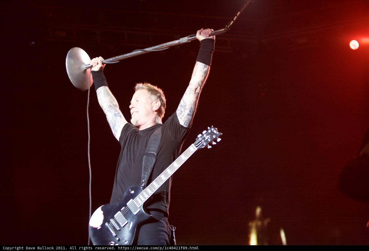 James Hetfield Rocks the Big Four Festival Stage