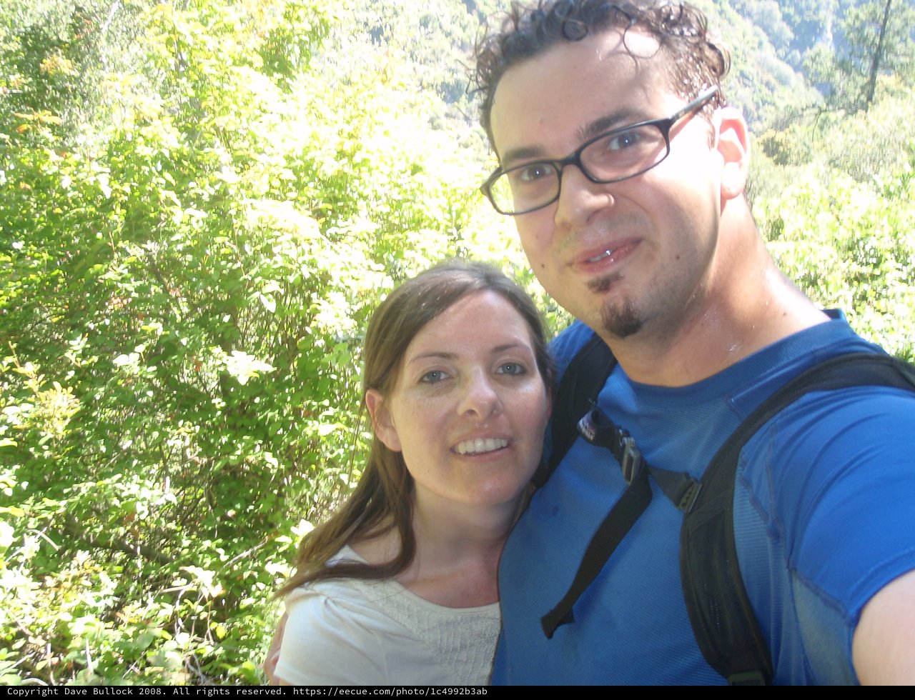 Couple's Selfie on Chantry Flats Hiking Trail