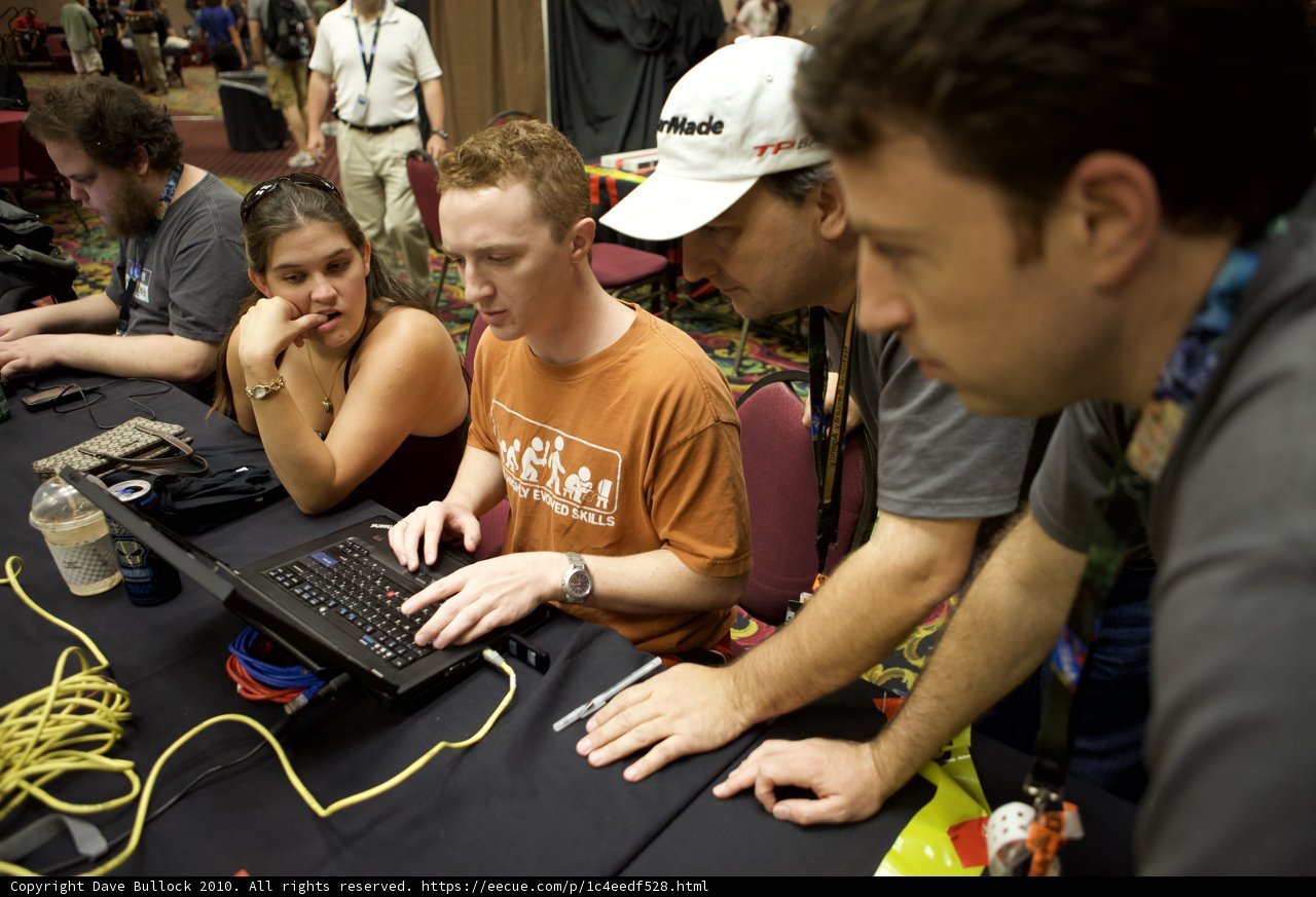 Nick Crompton Working on Laptop