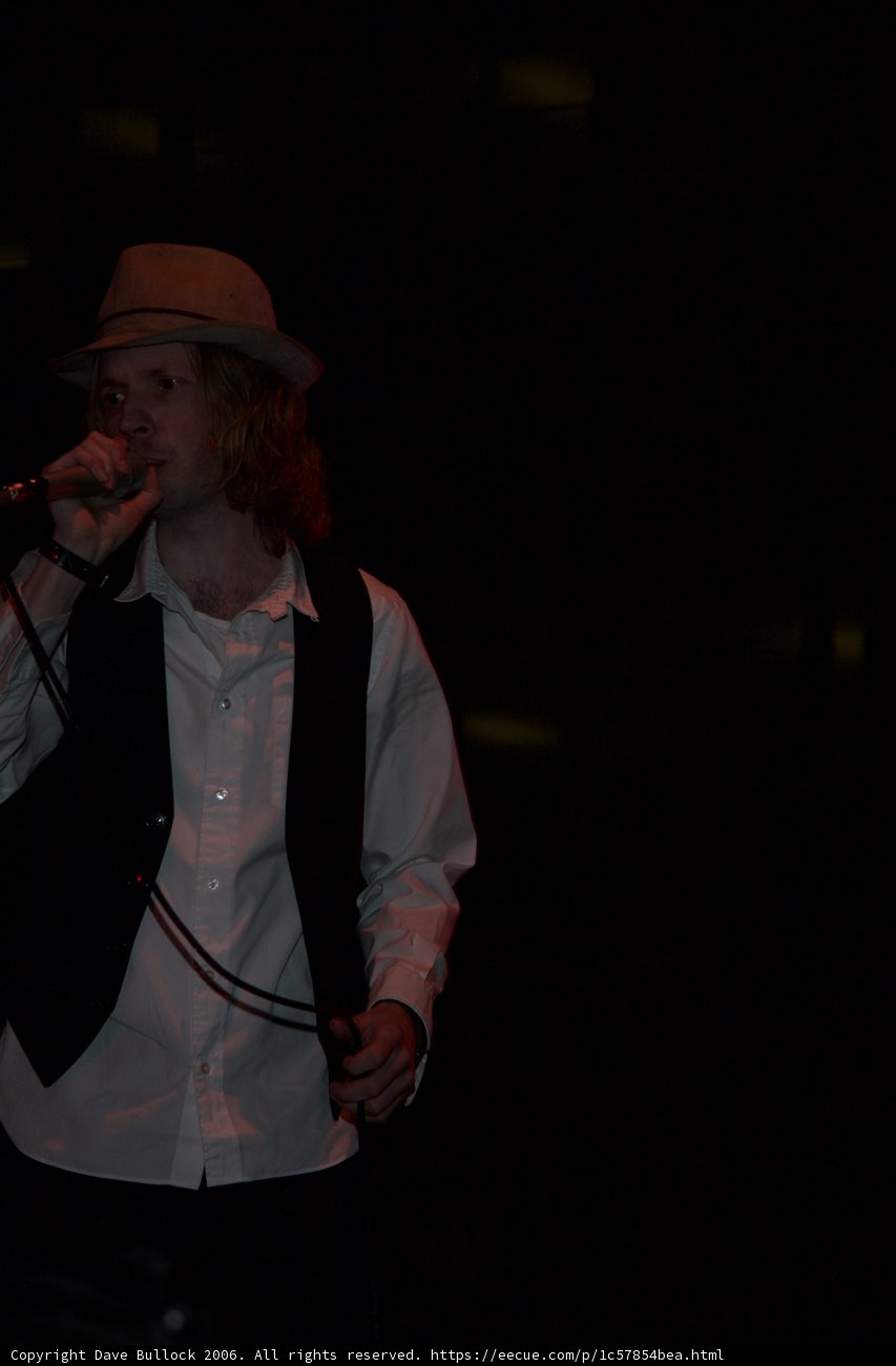 Beck in His Fedora and Vest