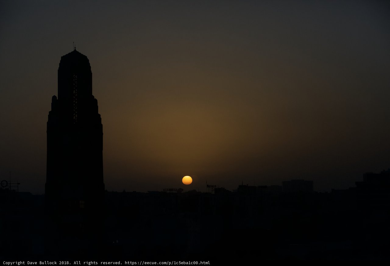 Sunset Behind the Clock Tower