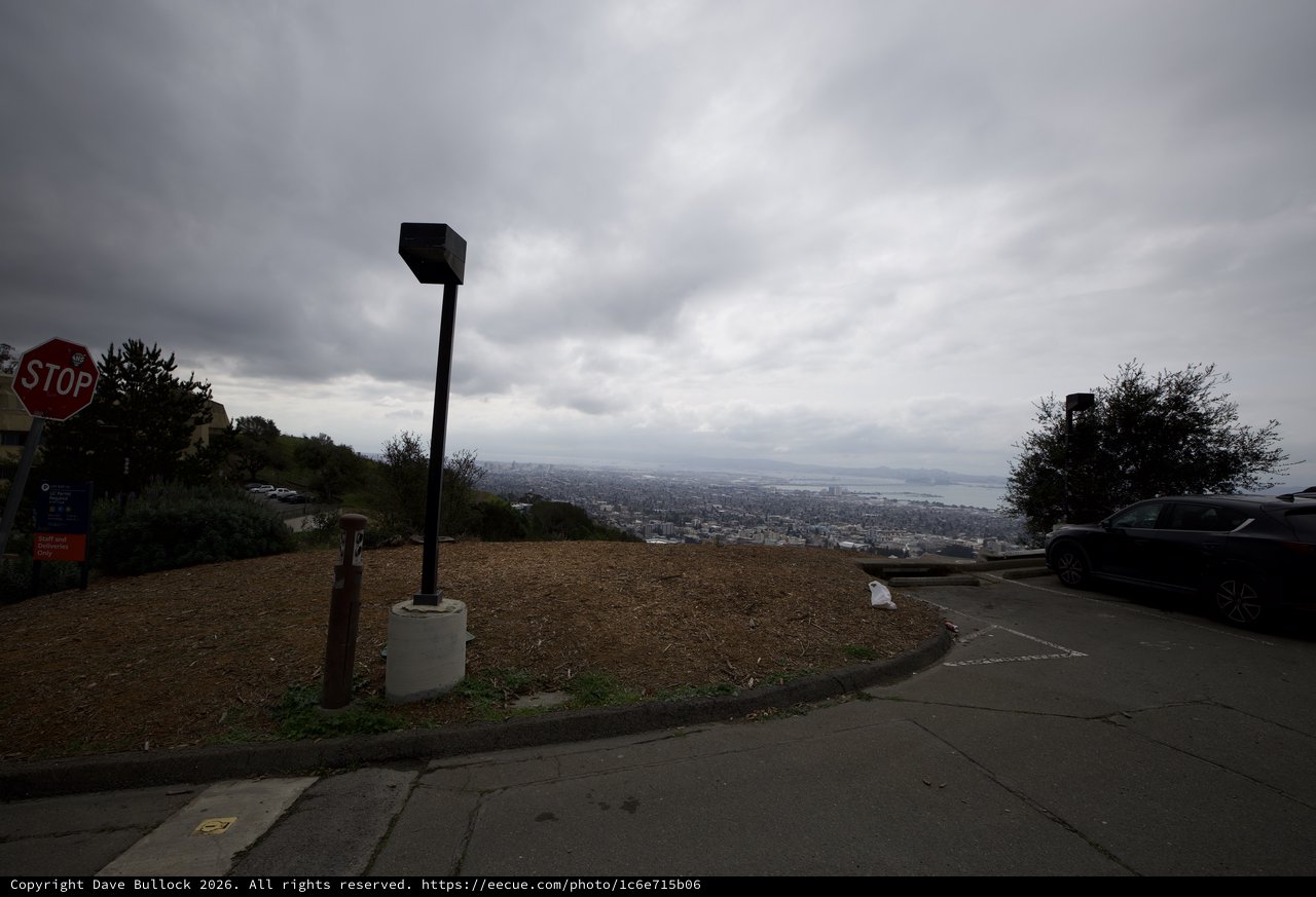 Stormy Overlook Above Bay Area Cityscape