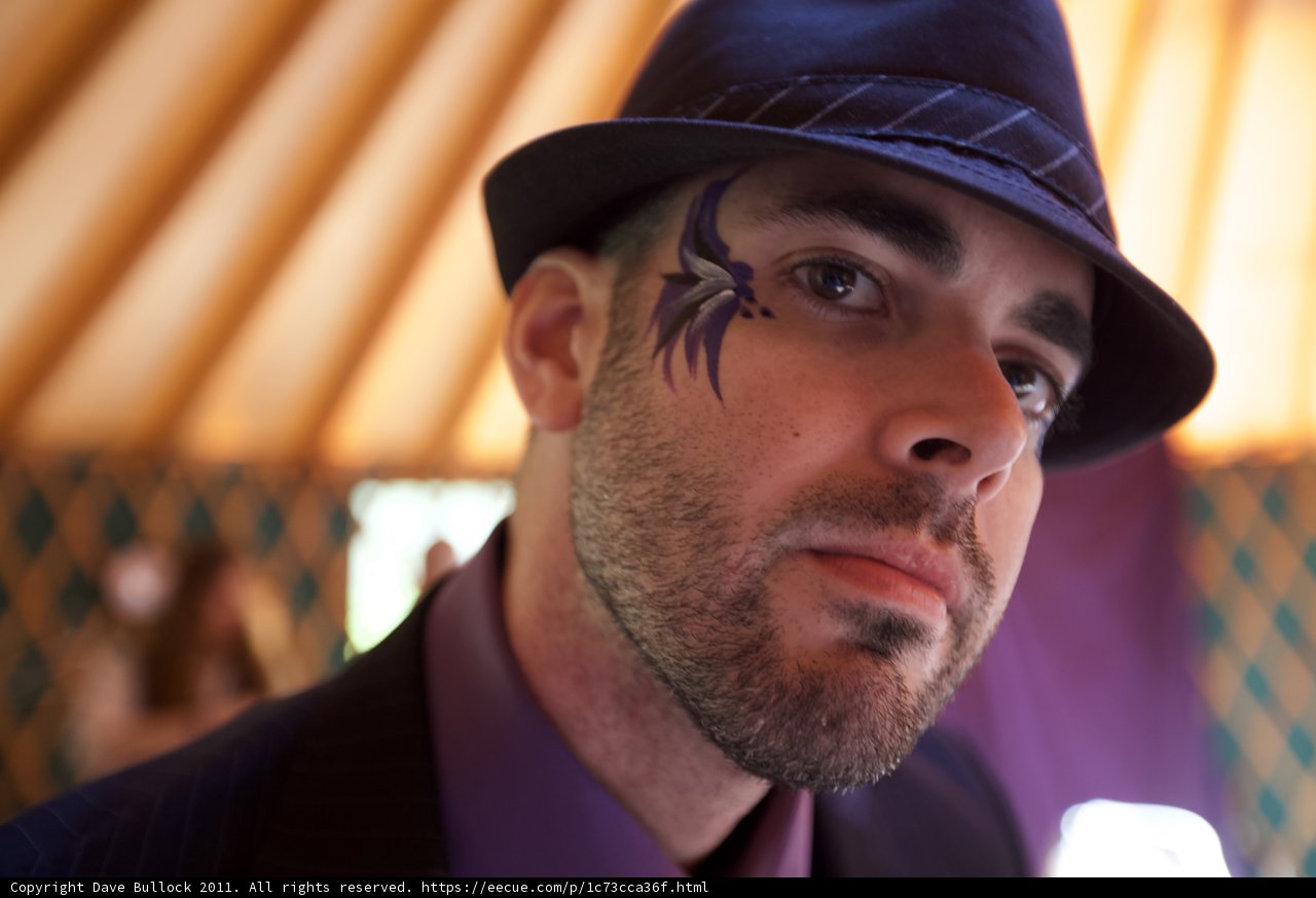 The Purple Face Painted Gentleman