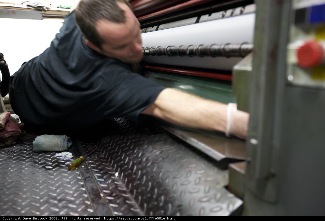 The Man Behind the Printing Machine