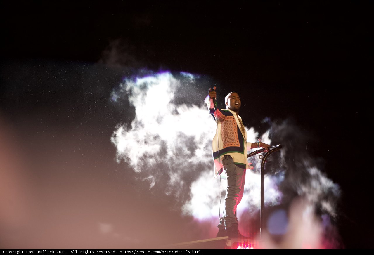 Kanye West's Fiery Concert Performance