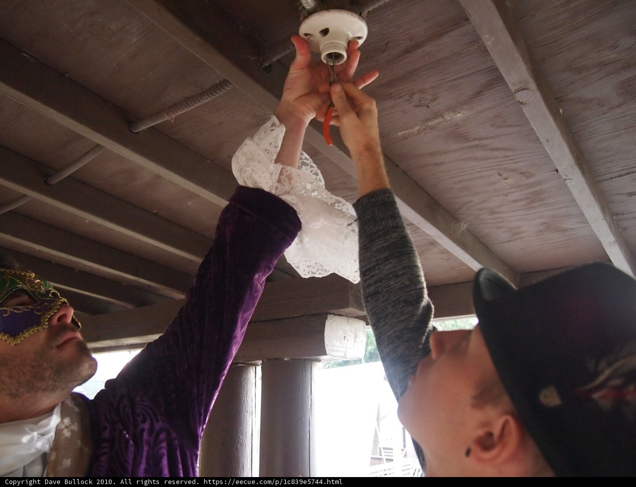 Couple with White Object
