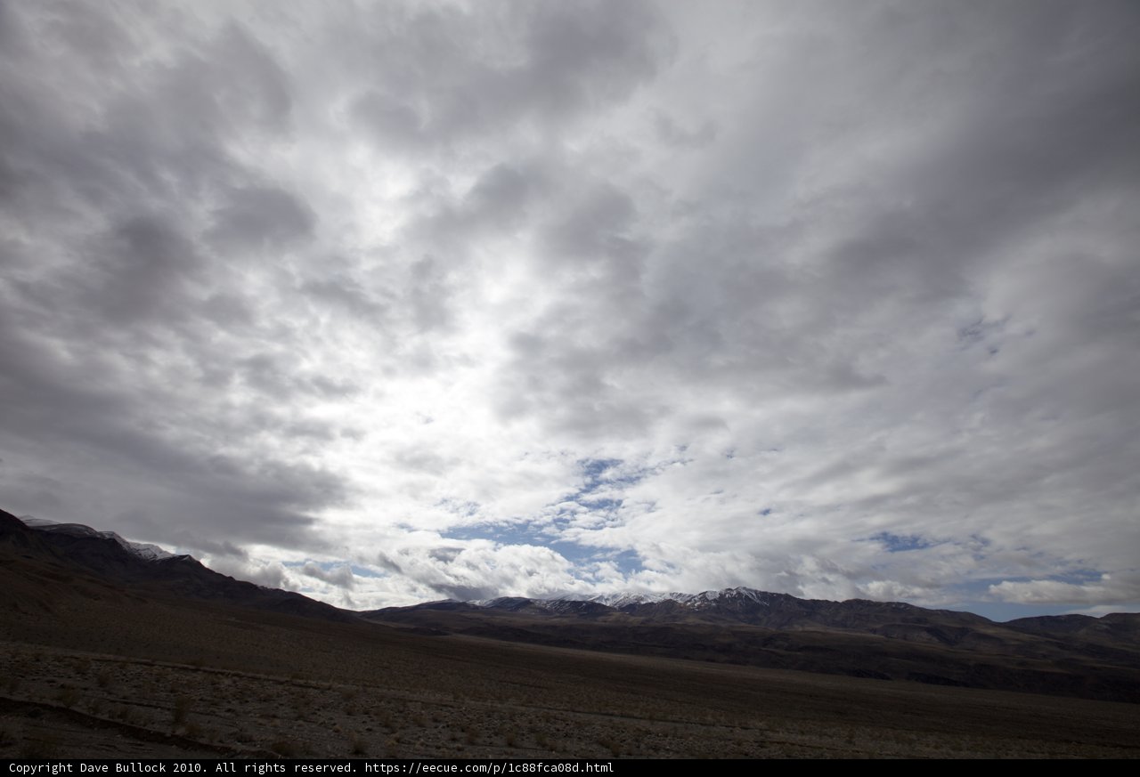 Majestic Snow Capped Peaks Beneath the Cloudy Sky