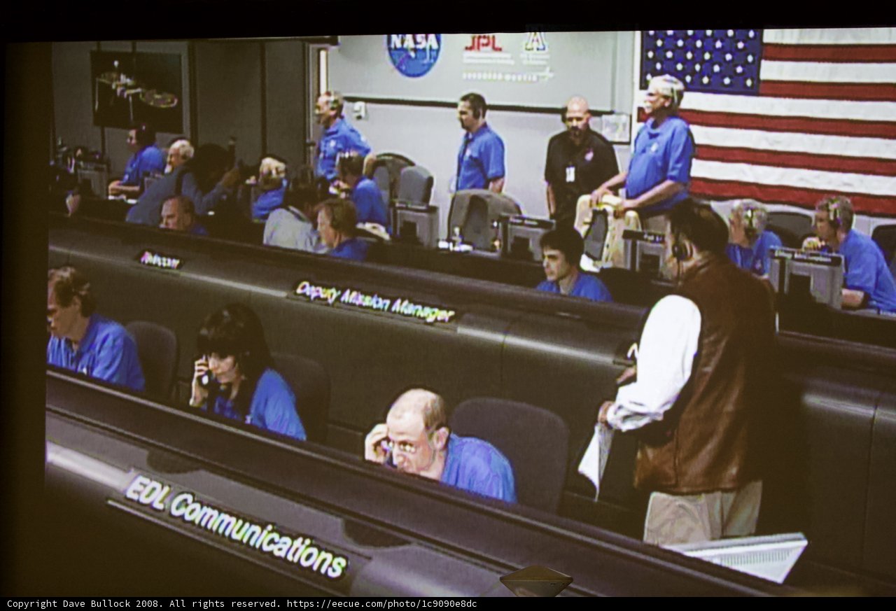 Blue-Shirted Gathering