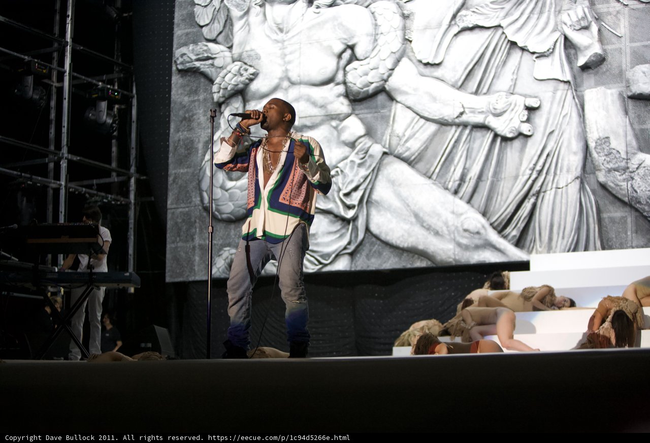 Stage Performance with Art Mural