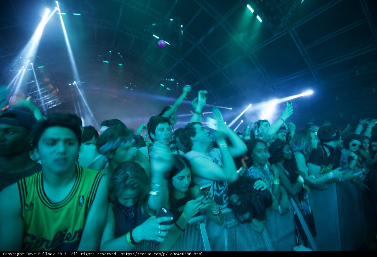 Urban Crowd at Night Club Concert