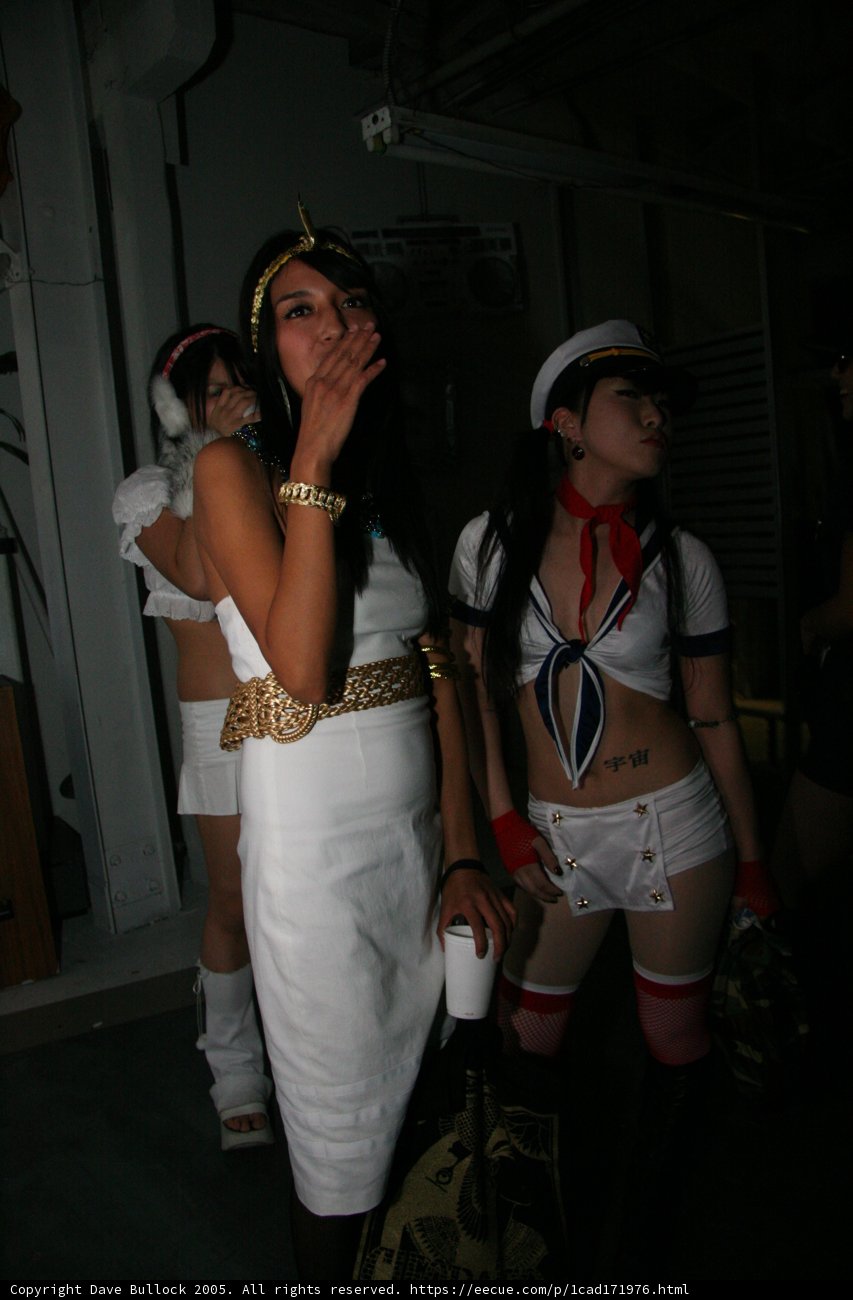 Women in Costumes with Cigarettes
