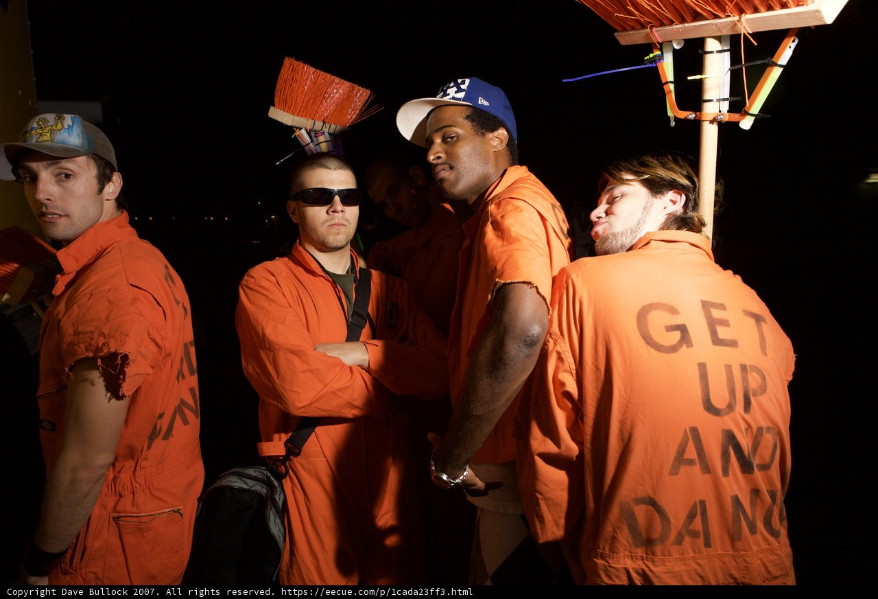 Orange Is the New Art: A Group of Prisoners in Uniform