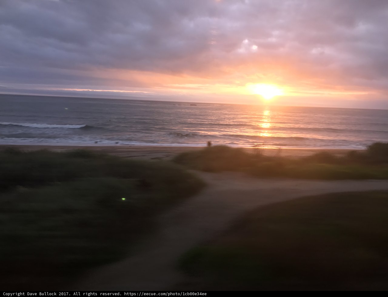 A Fiery Farewell to the Ocean