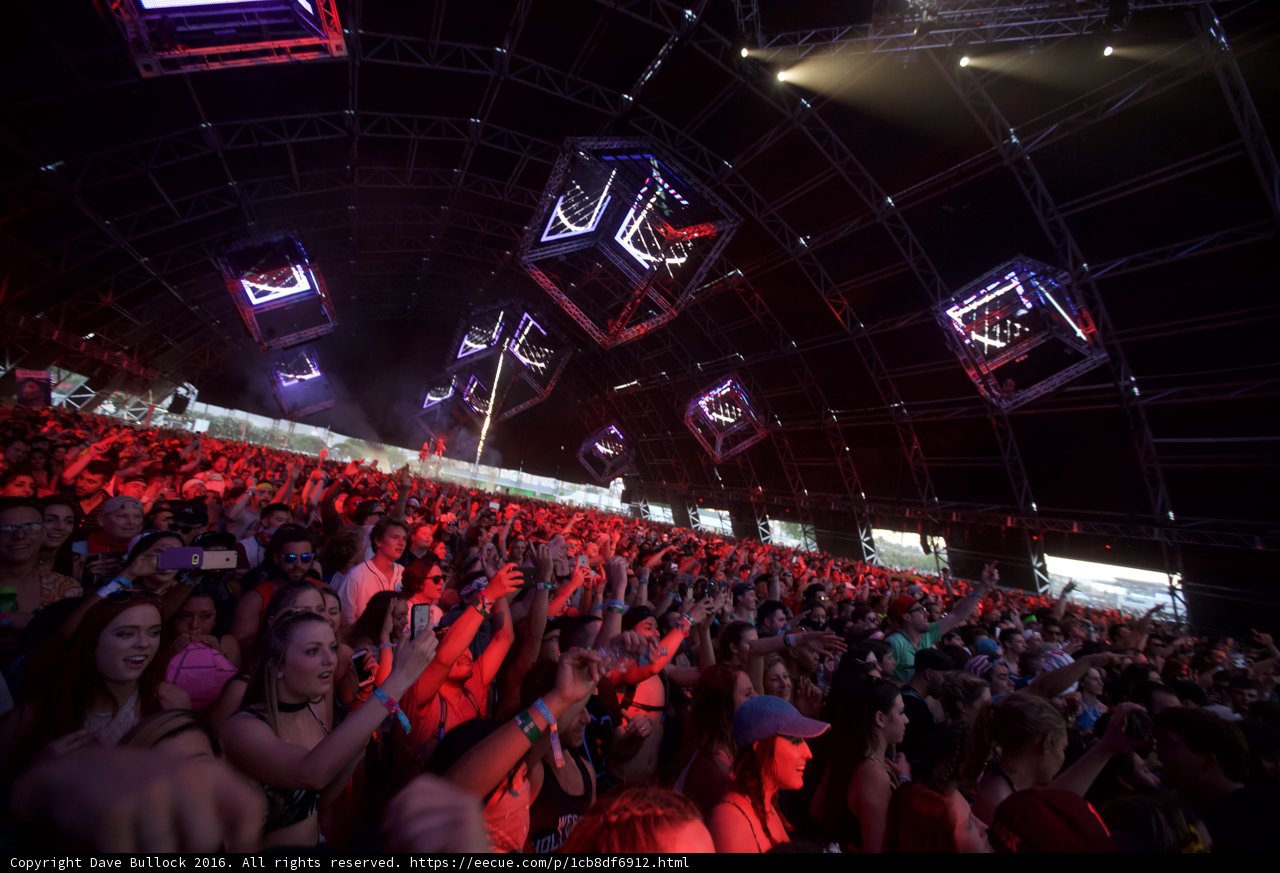 Lights and Crowds at Coachella