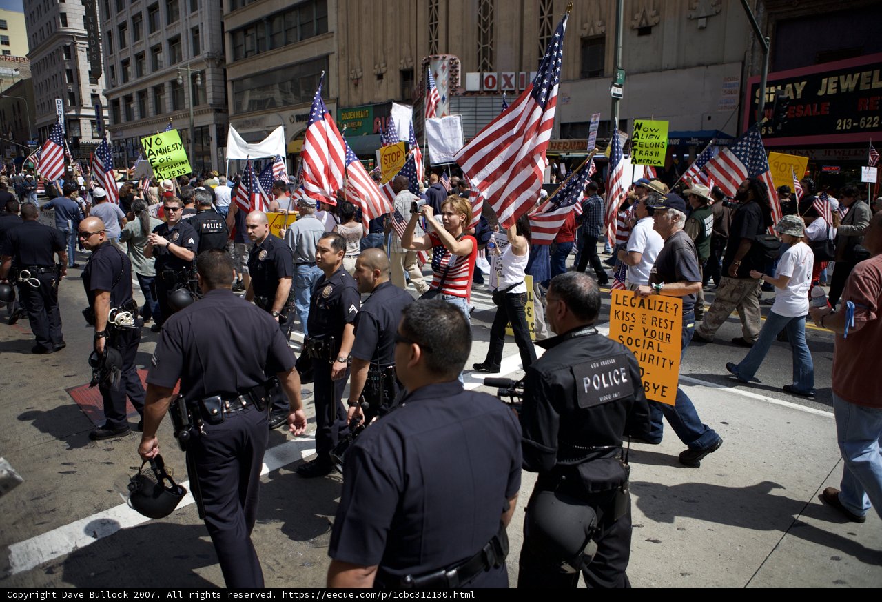 Patriotic Parade in the Heart of the City