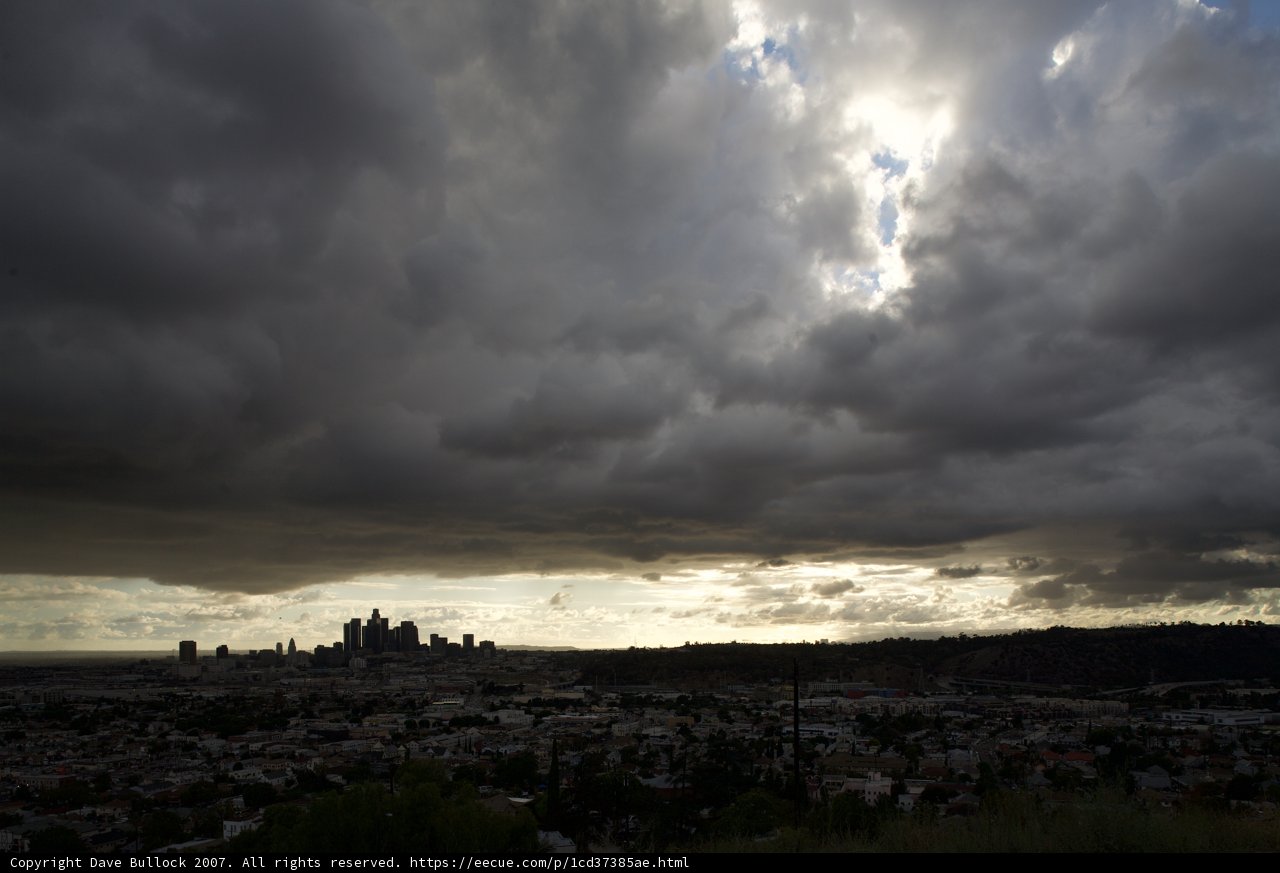 Stormy Skies over Los Angeles