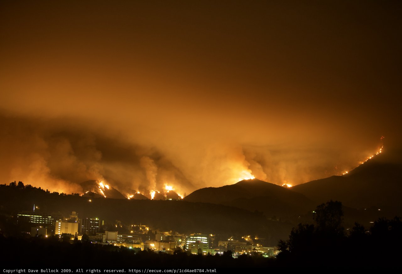 Devastating Fire Spreads Over City
